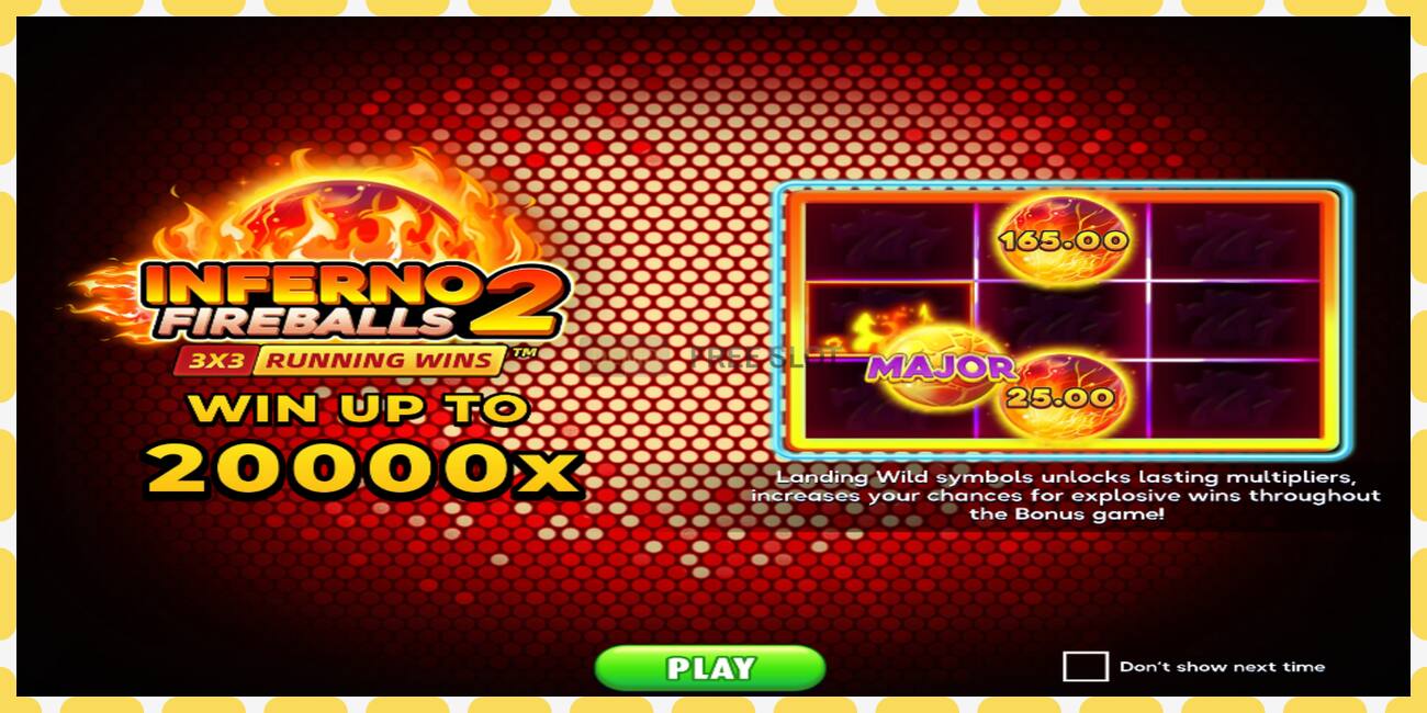 Demo slot Inferno Fireballs 2 free and without registration, picture - 1