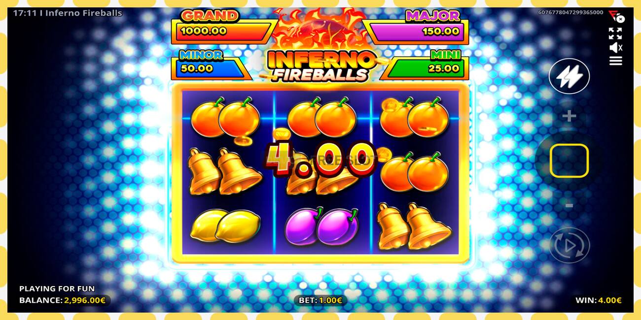 Demo slots Inferno Fireballs bezmaksas un bez reģistrācijas, attēlu - 1