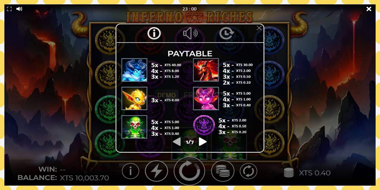 Demo slot Inferno Riches free and without registration, picture - 1