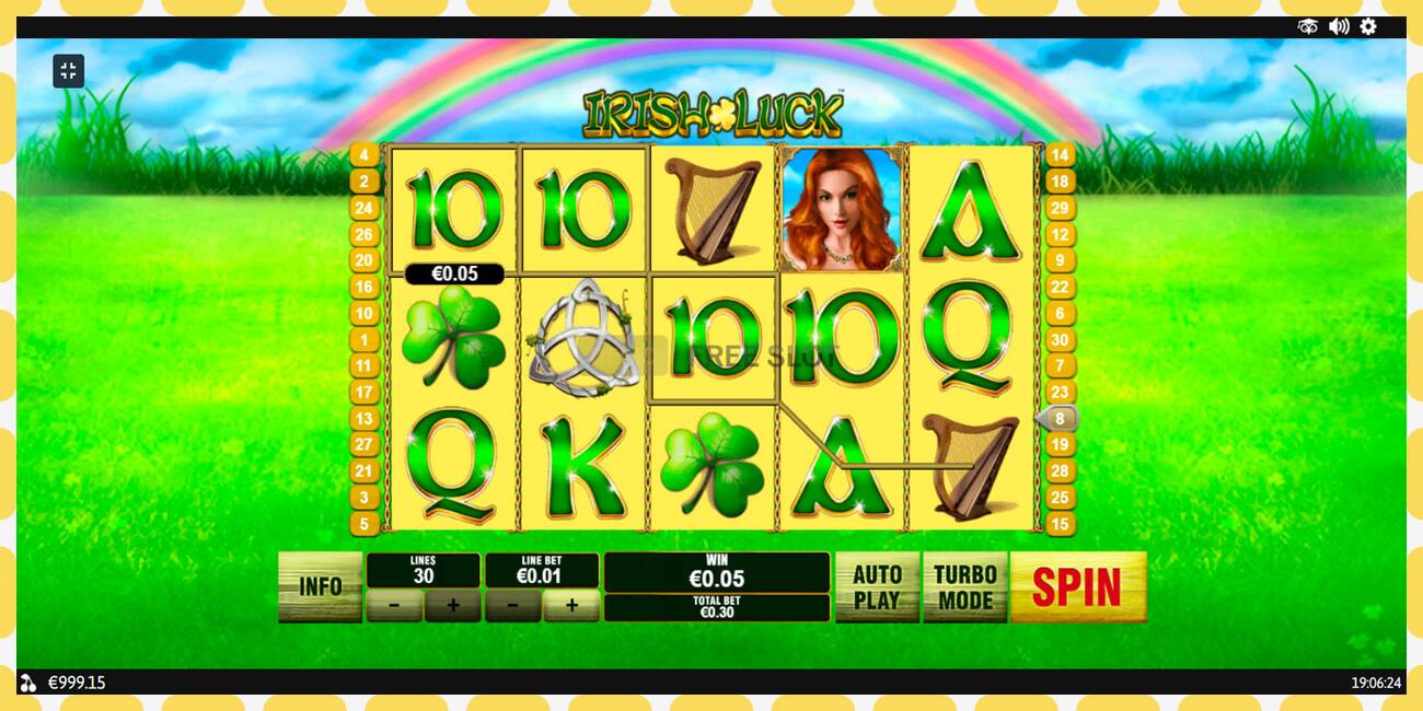 ဒီမိုအထိုင် Irish Luck အခမဲ့နှင့်မှတ်ပုံတင်ခြင်းမရှိဘဲ, ပုံ - ၁