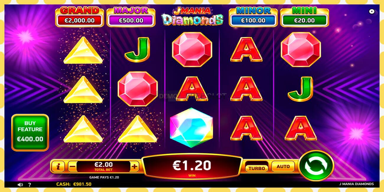 Demo slot J Mania Diamonds free and without registration, picture - 1