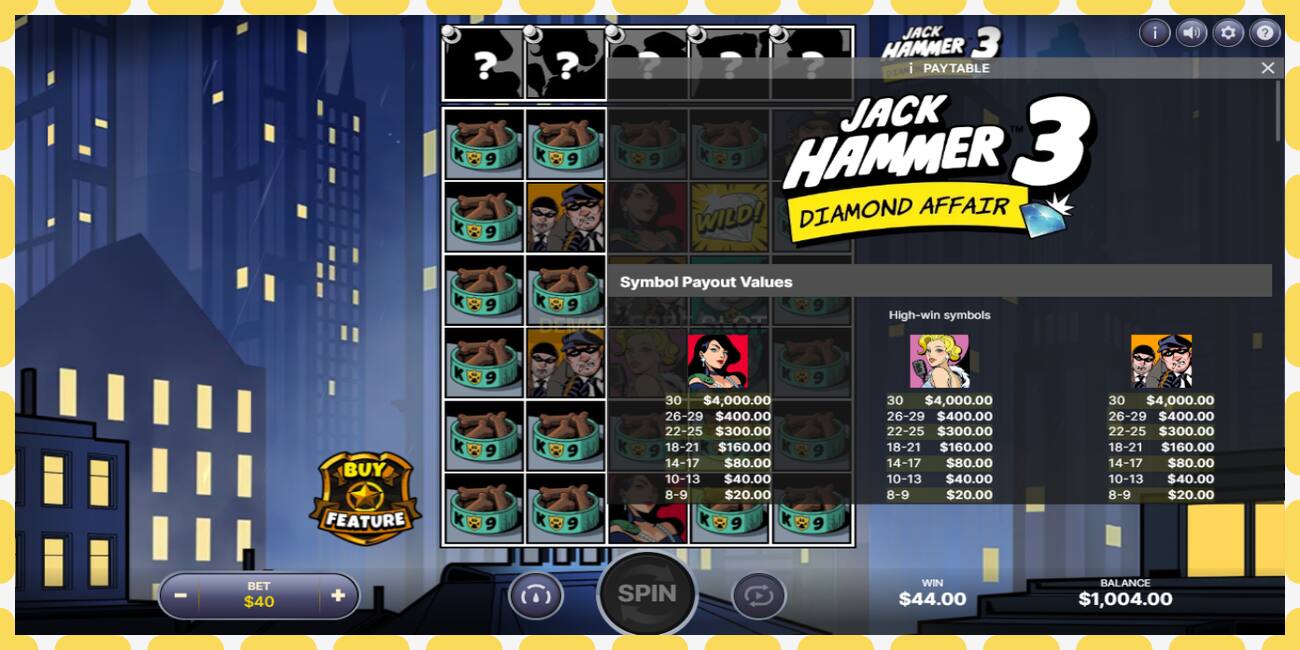 Ranura de demostración Jack Hammer 3 gratis y sin registro, imagen - 1