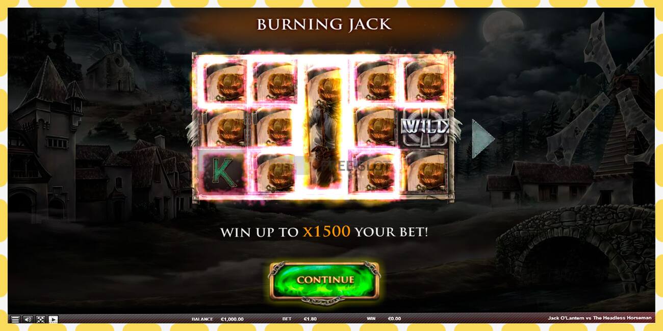 Demo slot Jack OLantern Vs the Headless Horseman free and without registration, picture - 1