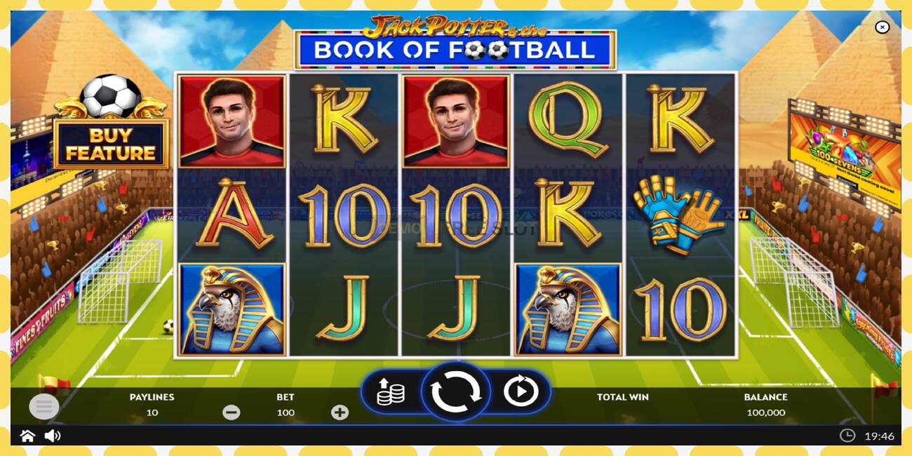 Demo slot Jack Potter & The Book of Football free and without registration, picture - 1