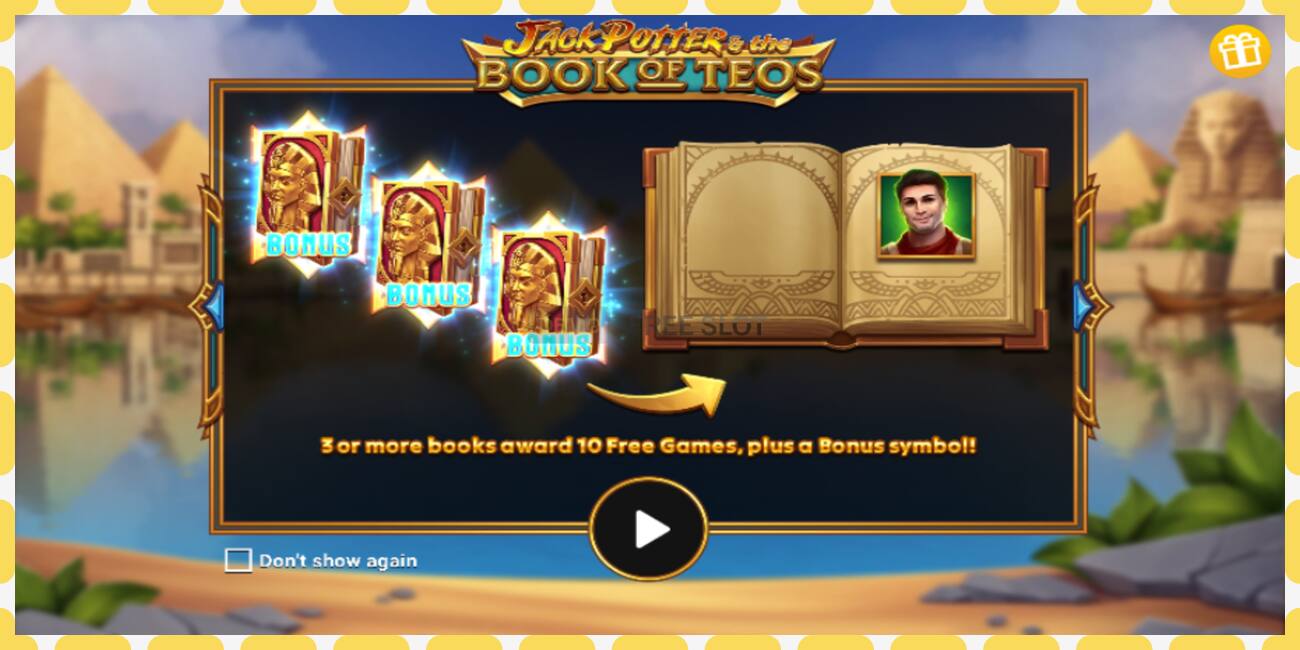 Demo slot Jack Potter & The Book of Teos gratis och utan registrering, bild - 1