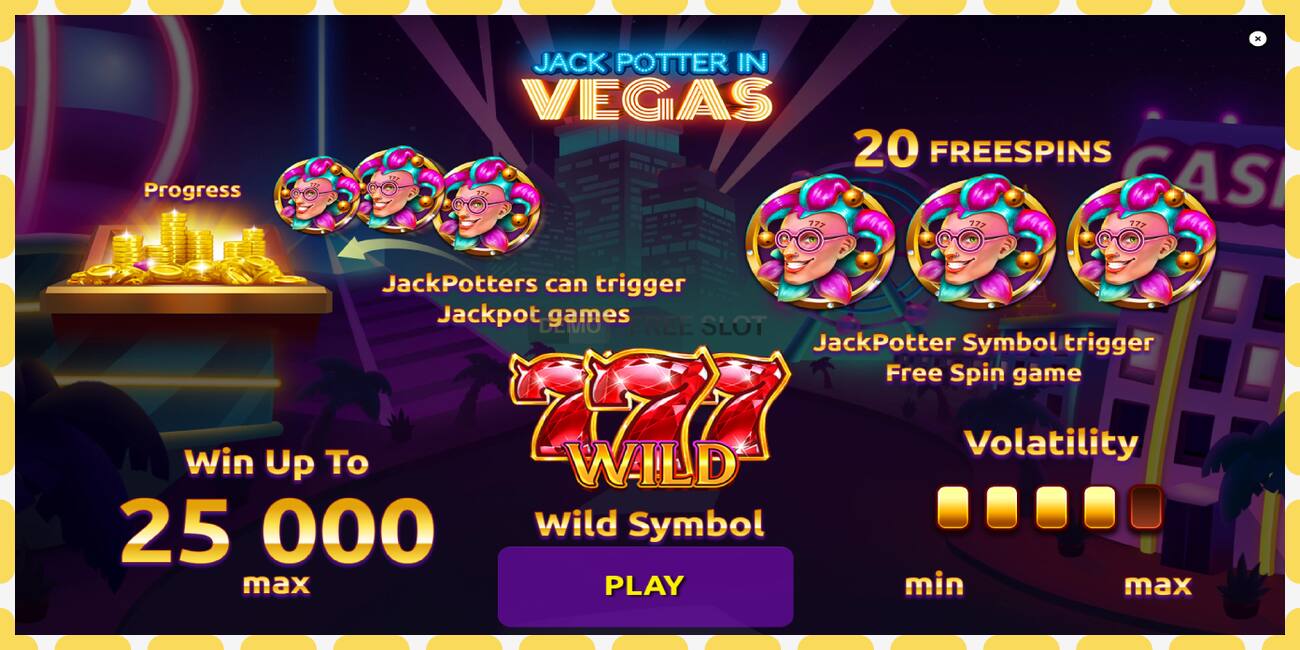 Demo slot Jack Potter in Vegas free and without registration, picture - 1