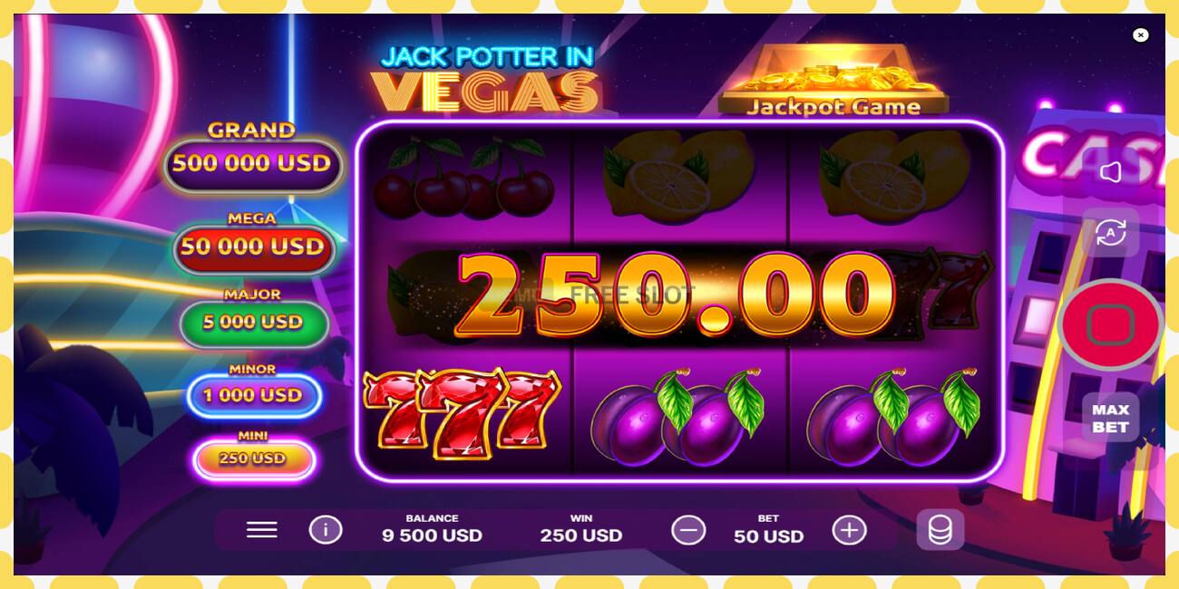 Demo slot Jack Potter in Vegas free and without registration, picture - 1