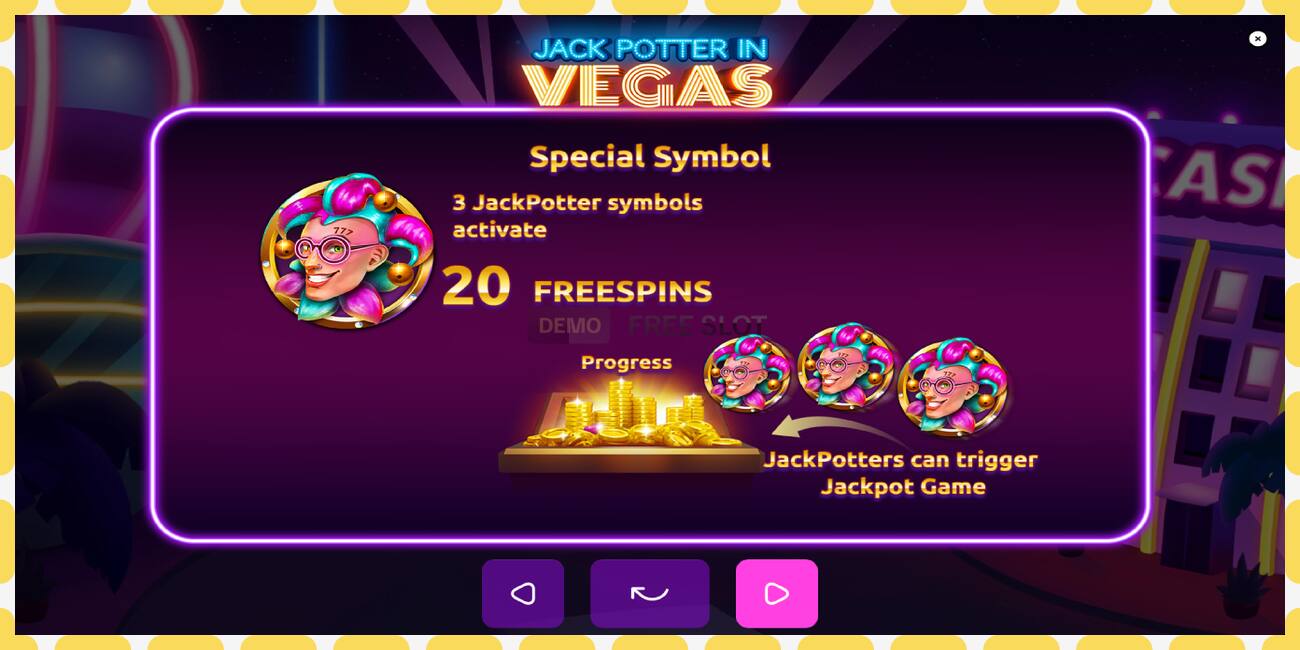 Demo slot Jack Potter in Vegas free and without registration, picture - 1