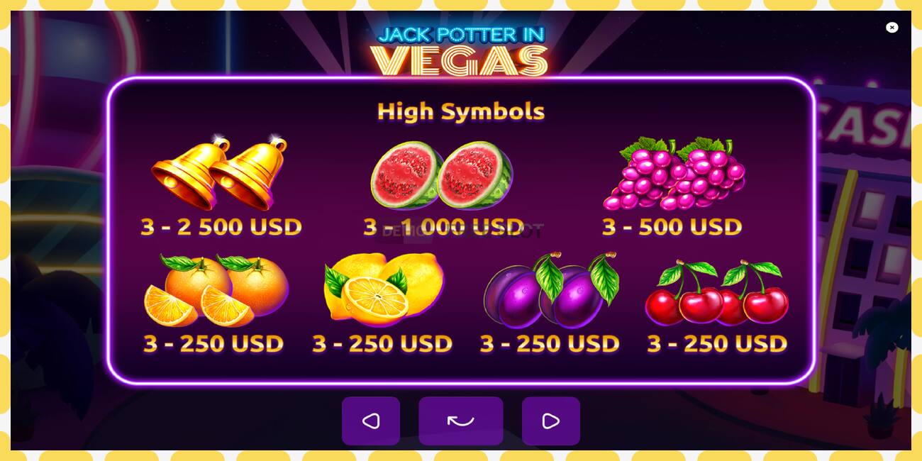 Demo slot Jack Potter in Vegas free and without registration, picture - 1