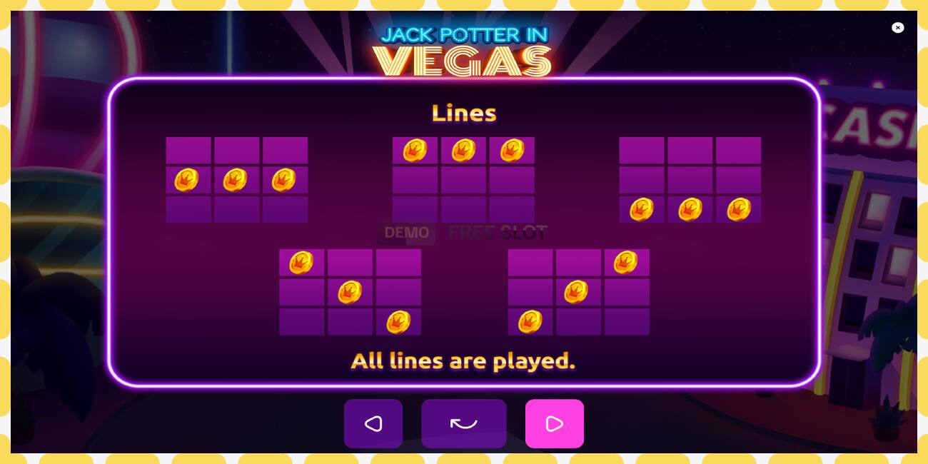 Demo slot Jack Potter in Vegas free and without registration, picture - 1