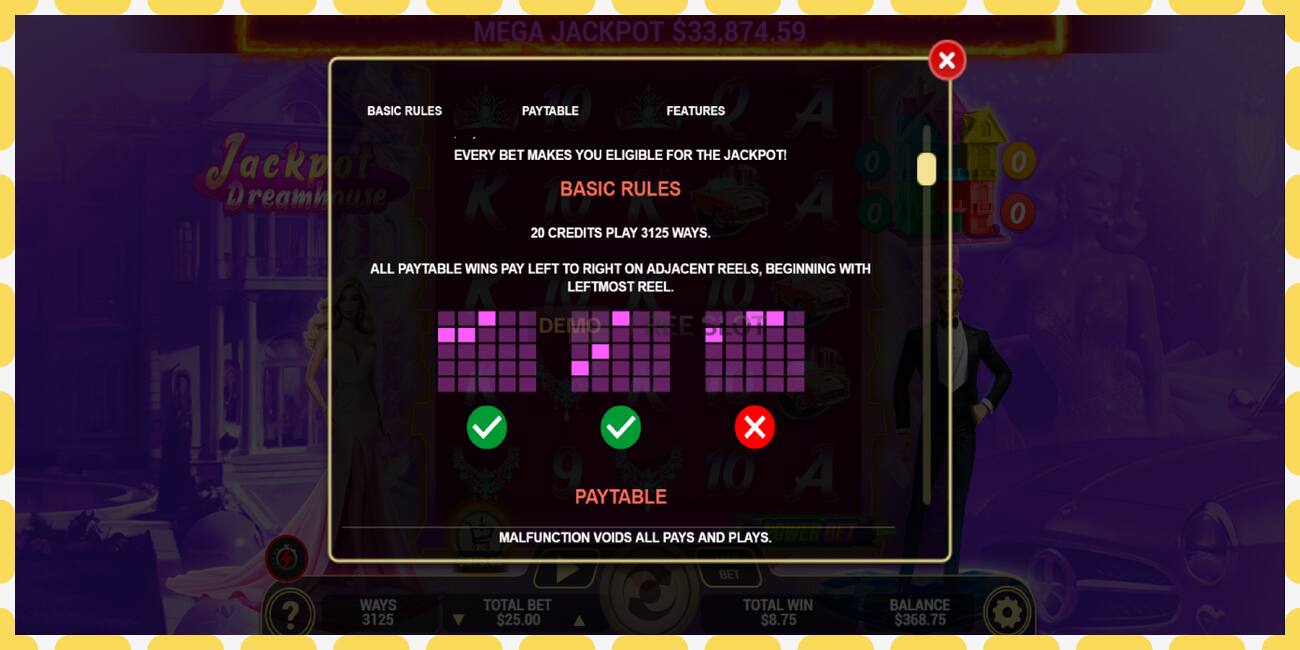 Demo yuvası Jackpot Dreamhouse ücretsiz ve kayıt olmadan, resim - 1