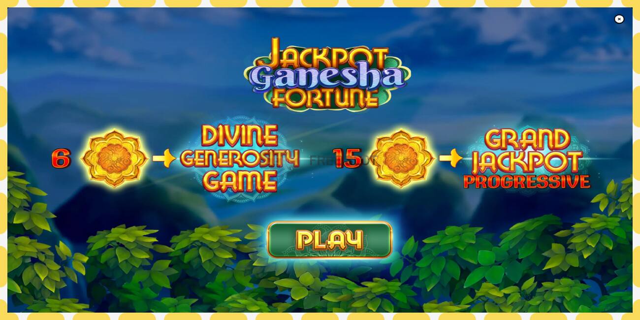 Demo slot Jackpot Ganesha Fortune free and without registration, picture - 1