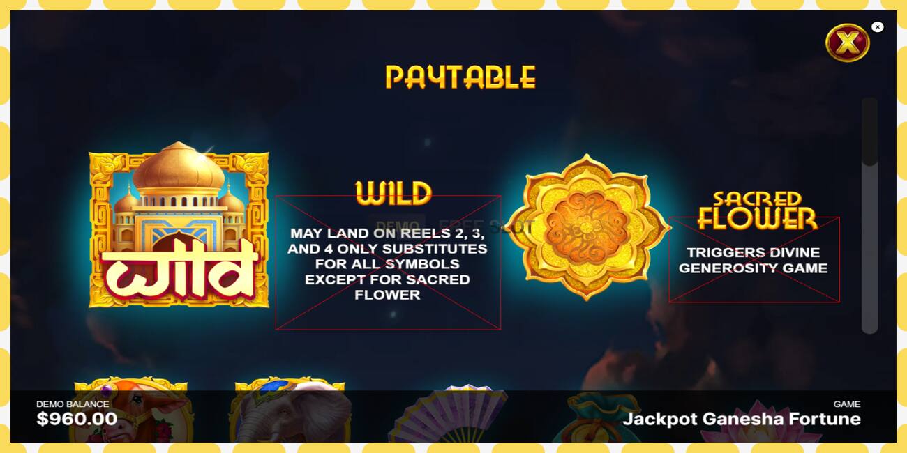 Demo slot Jackpot Ganesha Fortune free and without registration, picture - 1