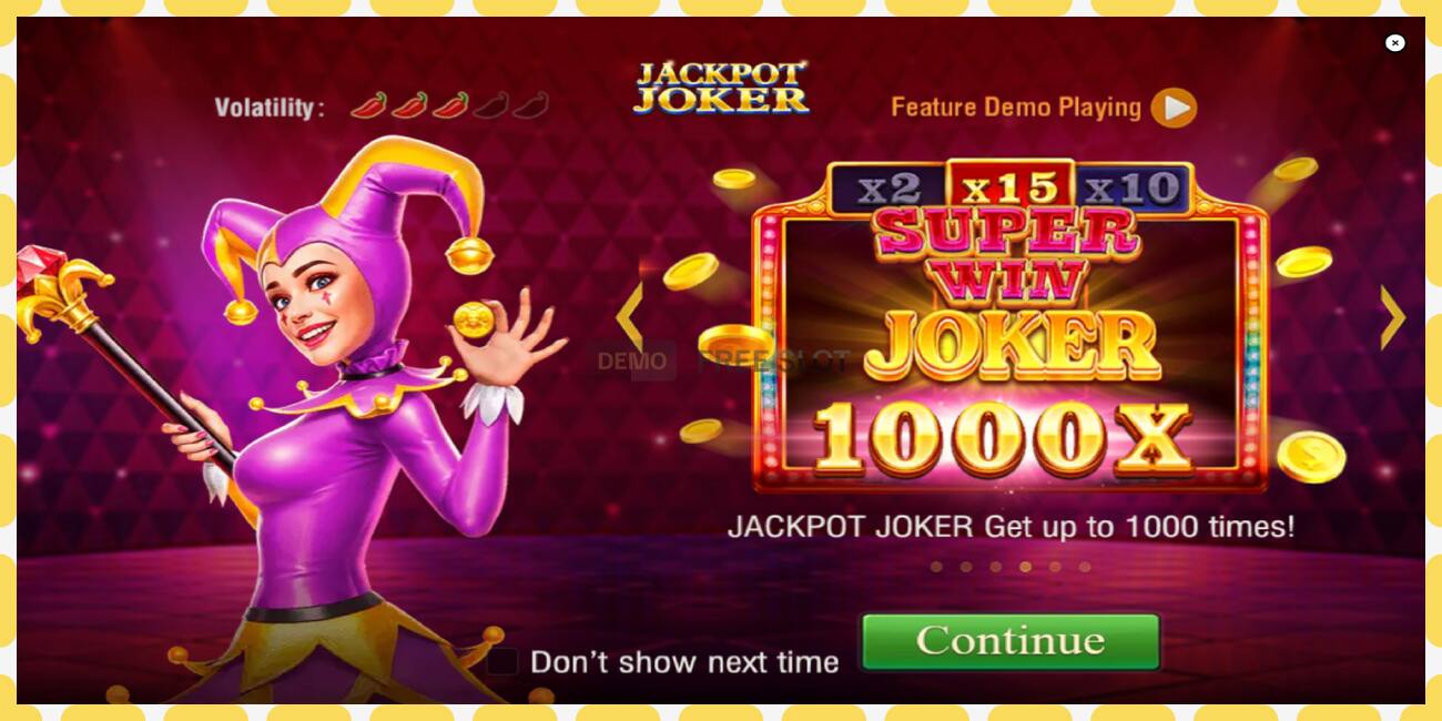 Demo slot Jackpot Joker gratis och utan registrering, bild - 1