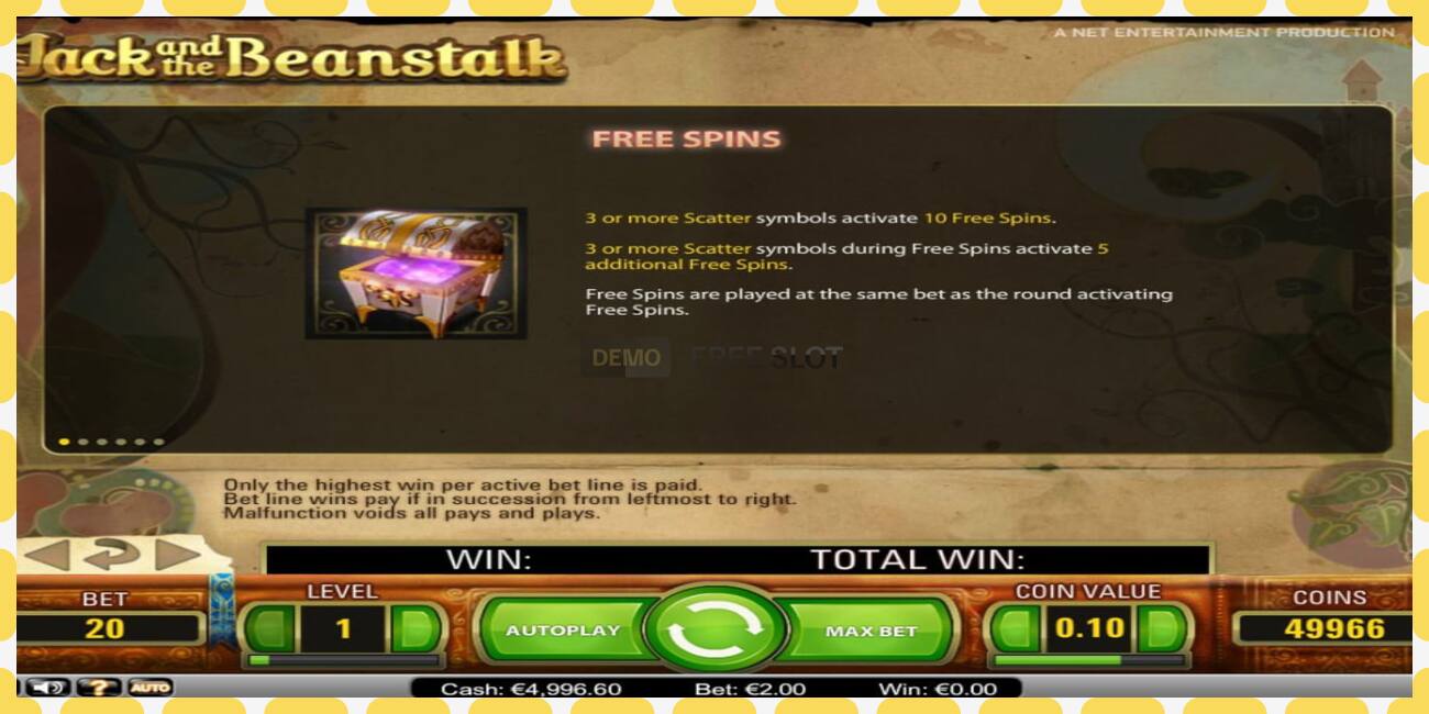 Demo slot Jack’s Beanstalk free and without registration, picture - 1