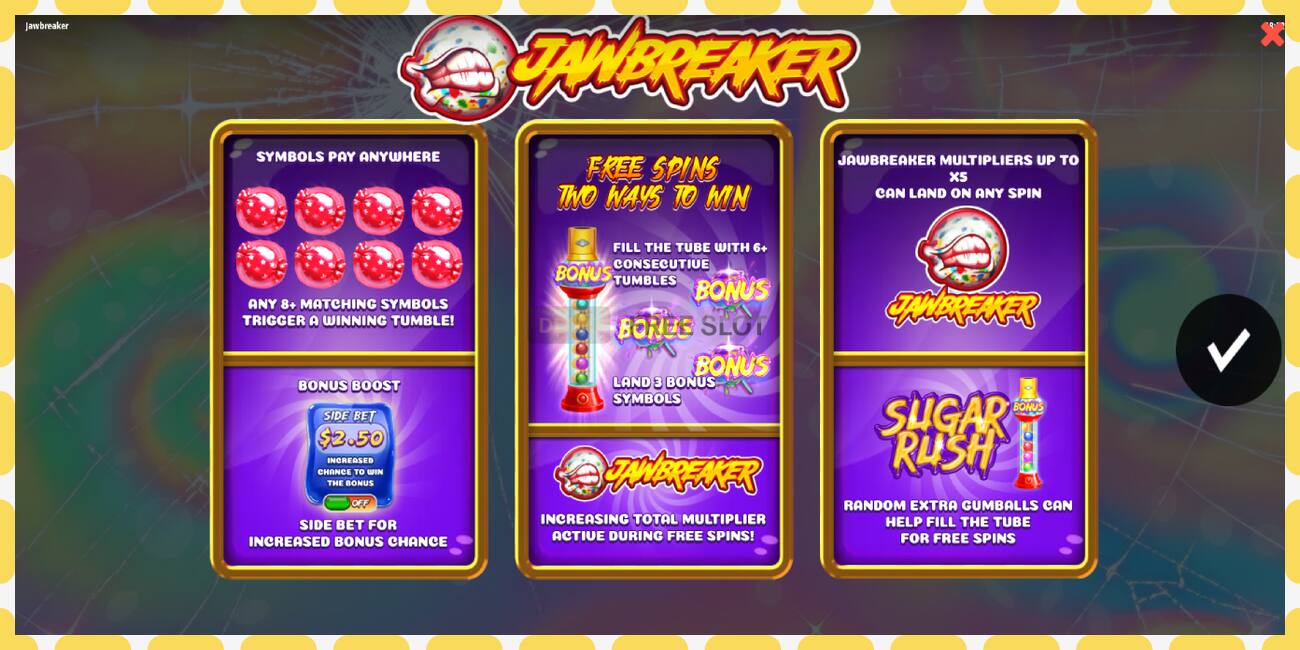 Demo slot Jawbreaker free and without registration, picture - 1