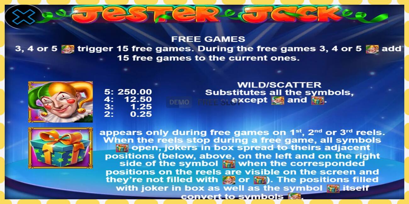 Demo slot Jester Jack free and without registration, picture - 1