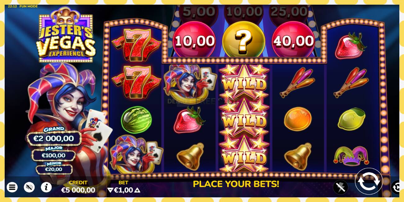 Demo slot Jesters Vegas Experience free and without registration, picture - 1