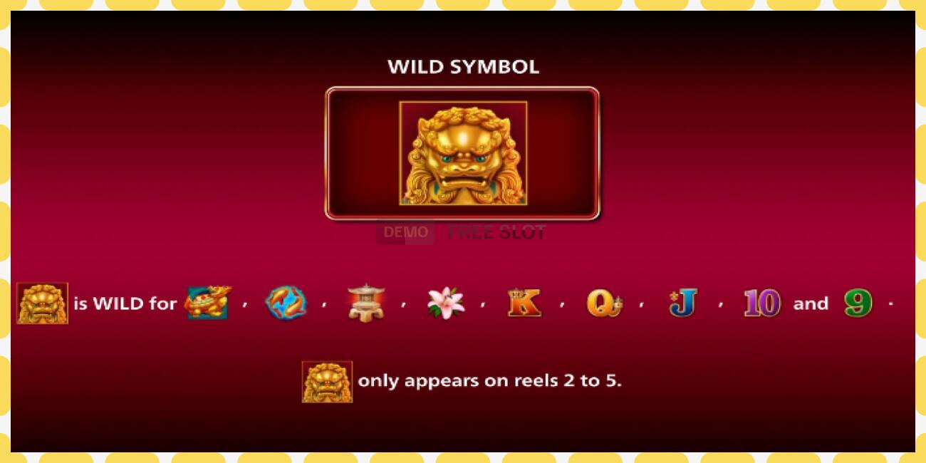 Demo slot Jewel of the Dragon Fu Lion free and without registration, picture - 1