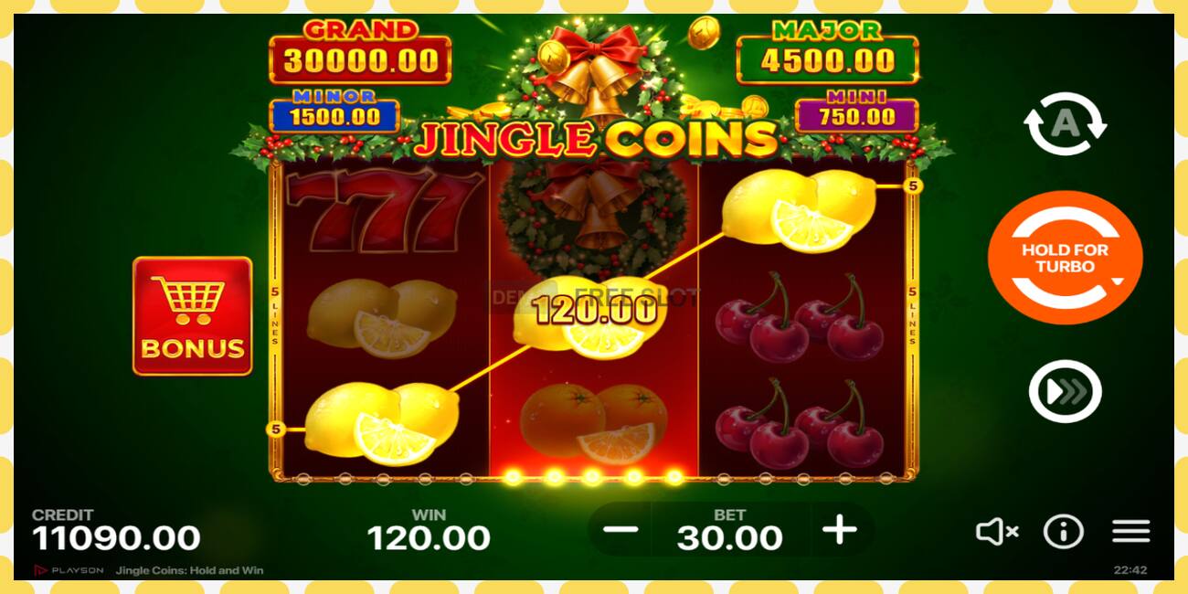 Демо слот Jingle Coins безкоштовно та без реєстрації, малюнок - 1