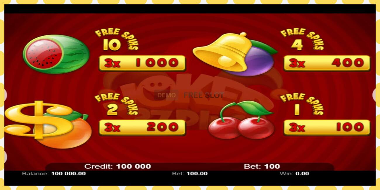 Demo slot Joker 27 Plus free and without registration, picture - 1