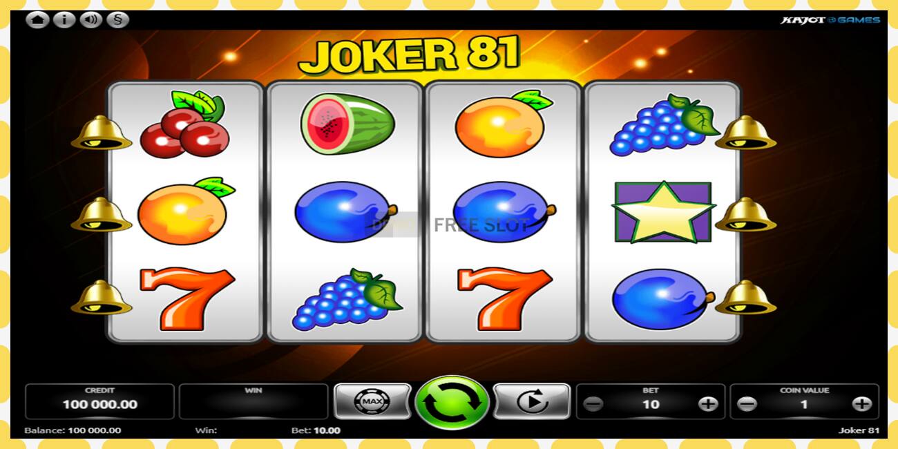 Demo slot Joker 81 free and without registration, picture - 1