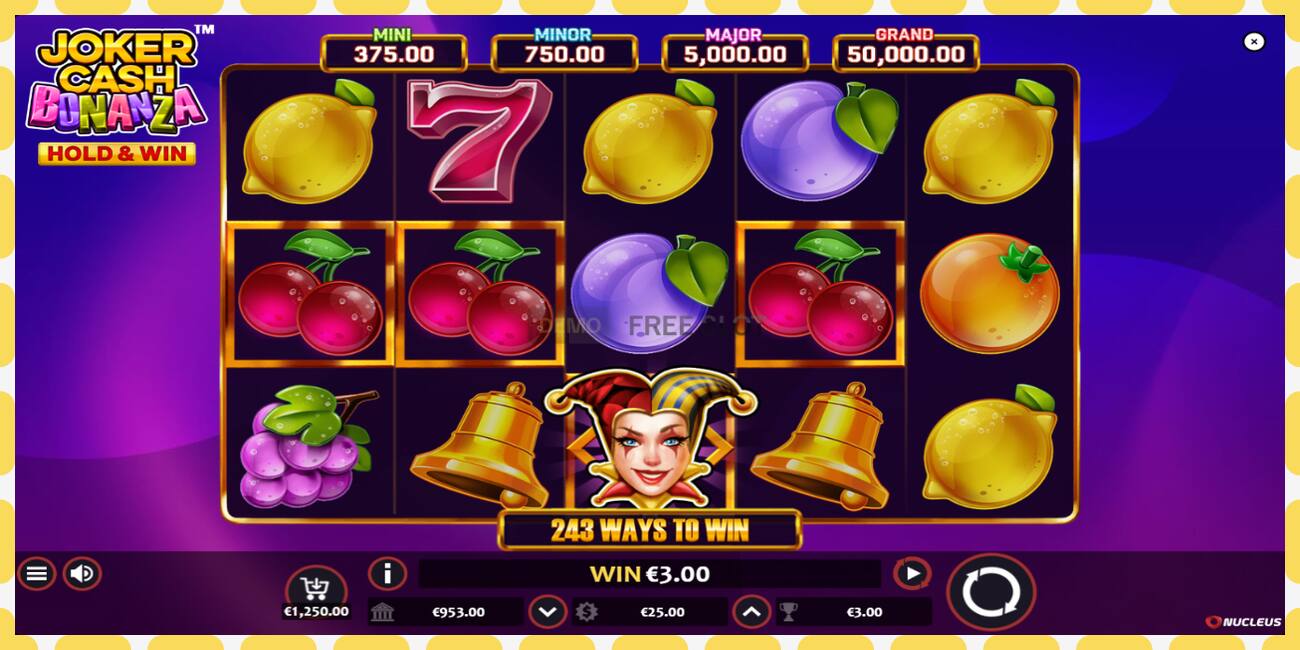 Demo slot Joker Cash Bonanza - Hold & Win free and without registration, picture - 1