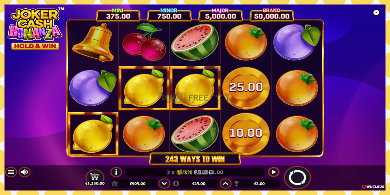 Demo slot Joker Cash Bonanza - Hold & Win free and without registration, picture - 1