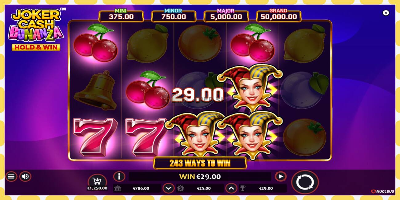 Demo slot Joker Cash Bonanza - Hold & Win free and without registration, picture - 1