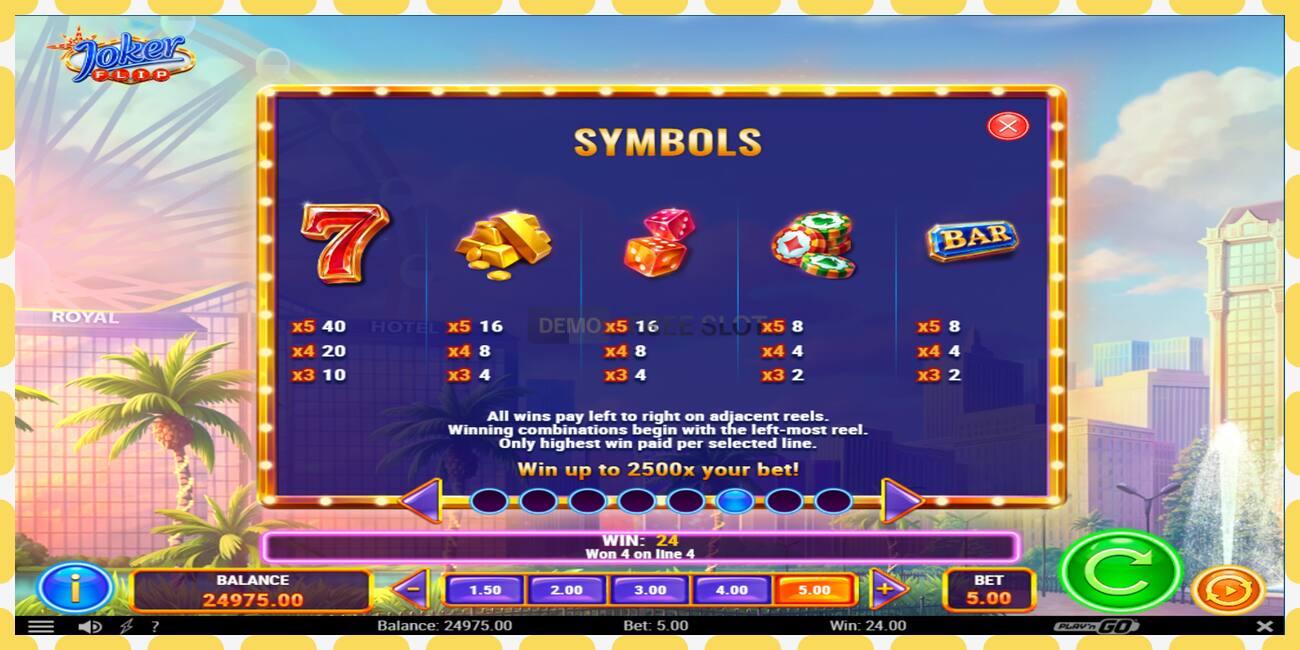 Demo slot Joker Flip free and without registration, picture - 1