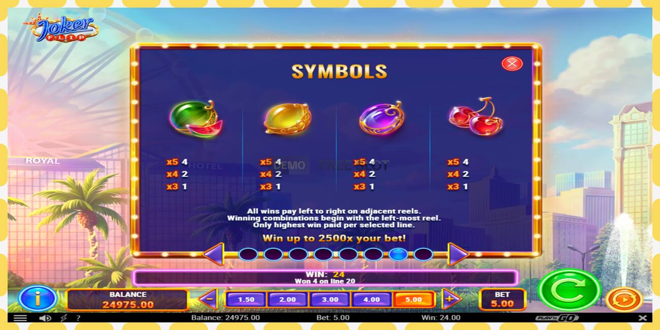 Demo slot Joker Flip free and without registration, picture - 1