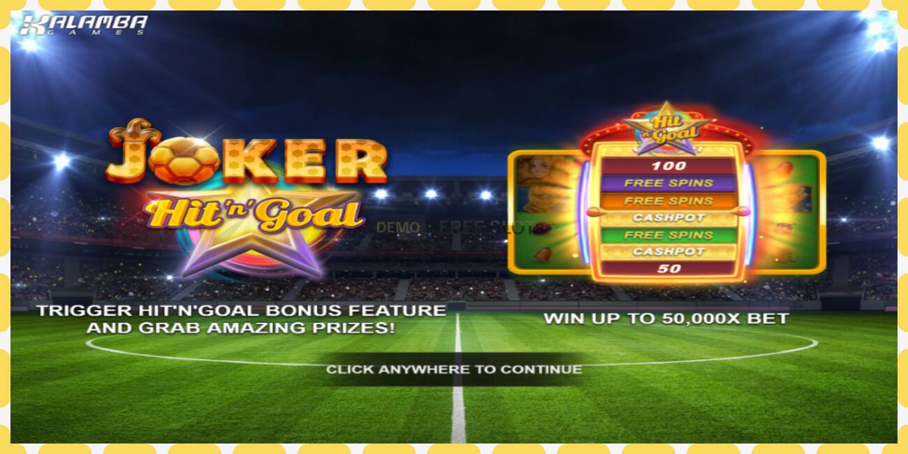 Demo slot Joker HitnGoal free and without registration, picture - 1