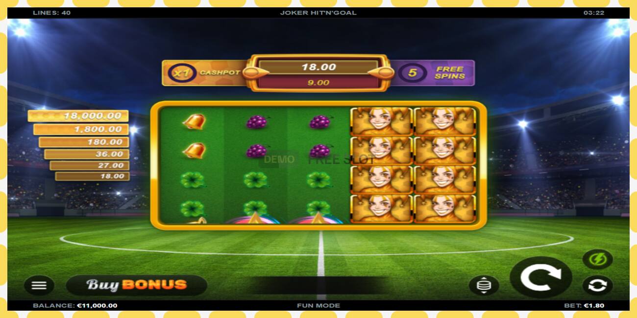 Demo slot Joker HitnGoal free and without registration, picture - 1