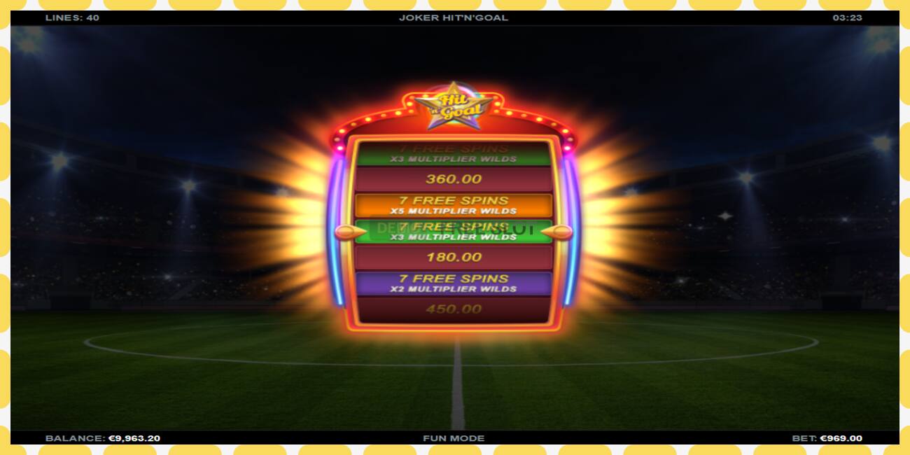 Demo slot Joker HitnGoal free and without registration, picture - 1