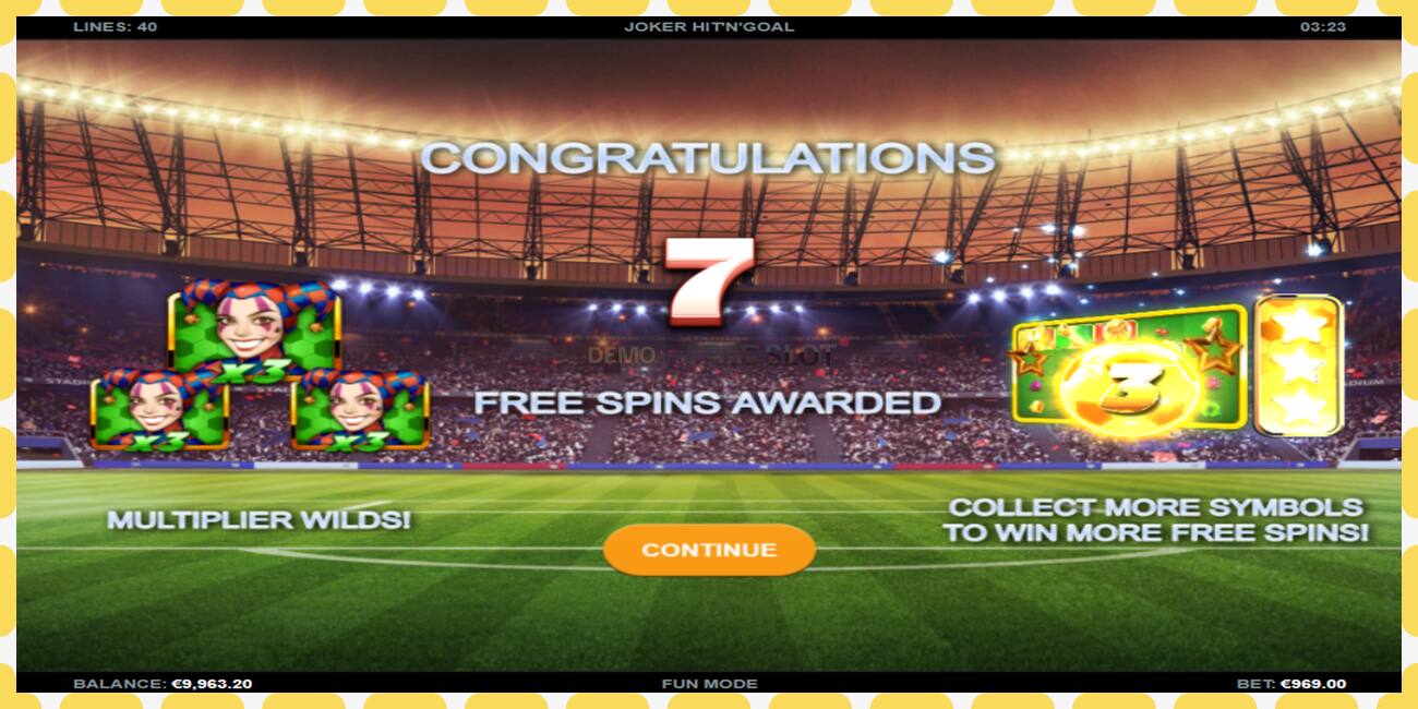 Demo slot Joker HitnGoal free and without registration, picture - 1