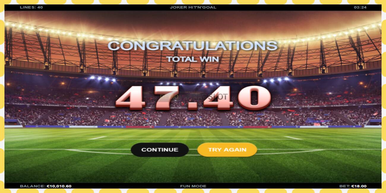 Demo slot Joker HitnGoal free and without registration, picture - 1