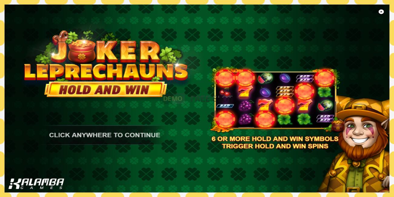 Demo slot Joker Leprechauns Hold and Win නොමිලේ සහ ලියාපදිංචියකින් තොරව, පින්තූරය - 1