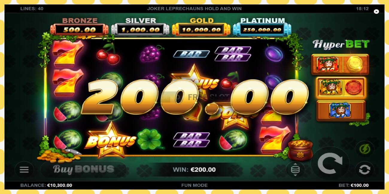 Slot de demostración Joker Leprechauns Hold and Win gratuíto e sen rexistro, imaxe - 1