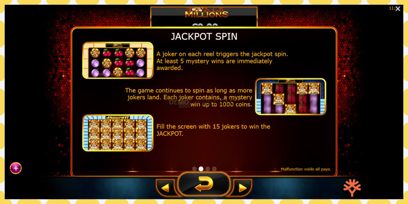 Demo slot Joker Millions free and without registration, picture - 1