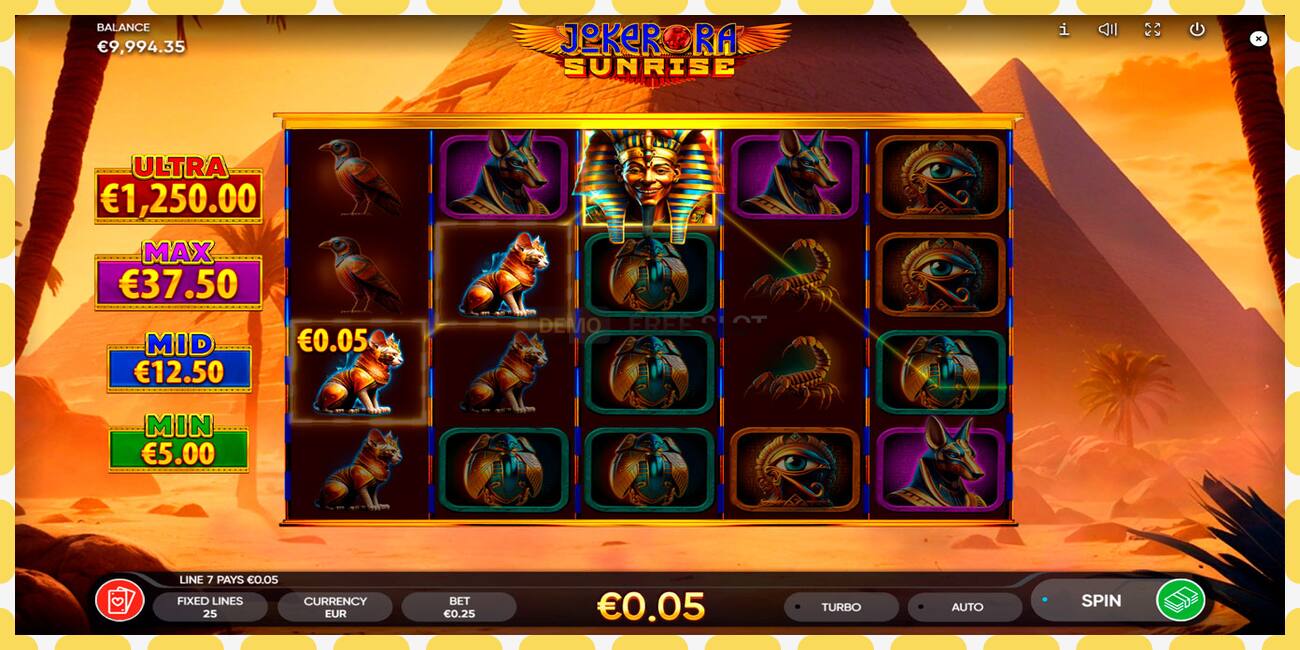 Demo slot Joker Ra: Sunrise නොමිලේ සහ ලියාපදිංචියකින් තොරව, පින්තූරය - 1