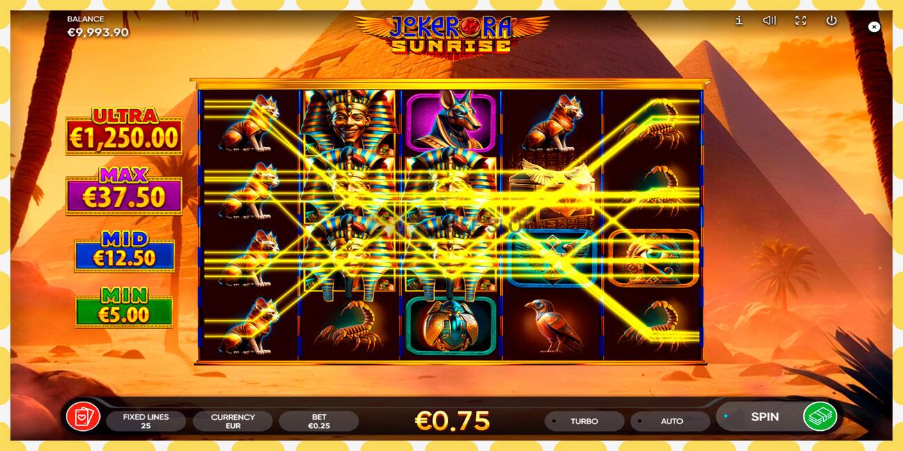 Demo slot Joker Ra: Sunrise gratis og uden registrering, billede - 1