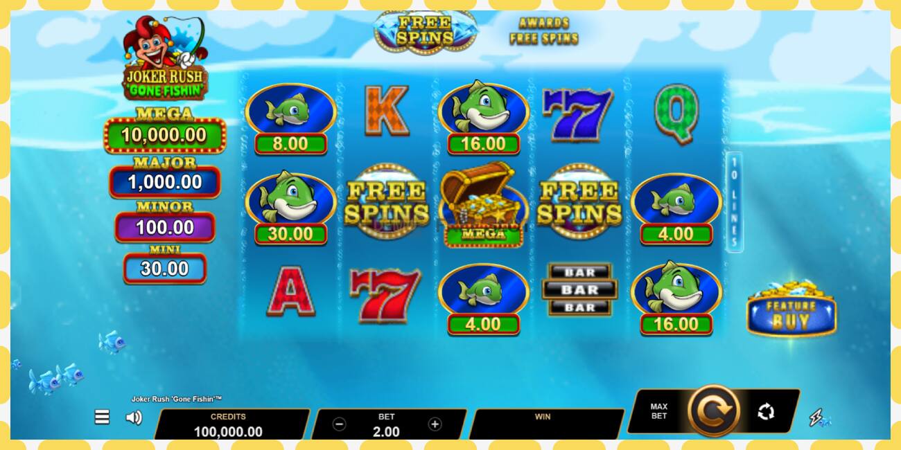 Demo slots Joker Rush Gone Fishin bezmaksas un bez reģistrācijas, attēlu - 1