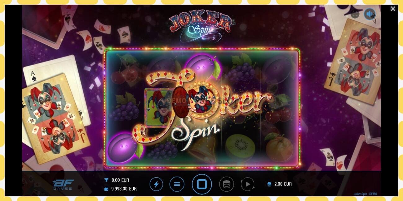 Demo slot Joker Spin free and without registration, picture - 1