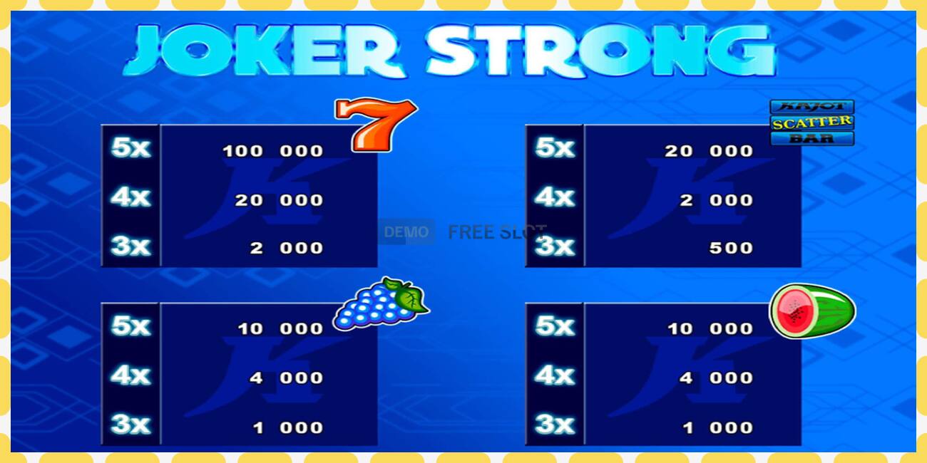 Demo slot Joker Strong free and without registration, picture - 1