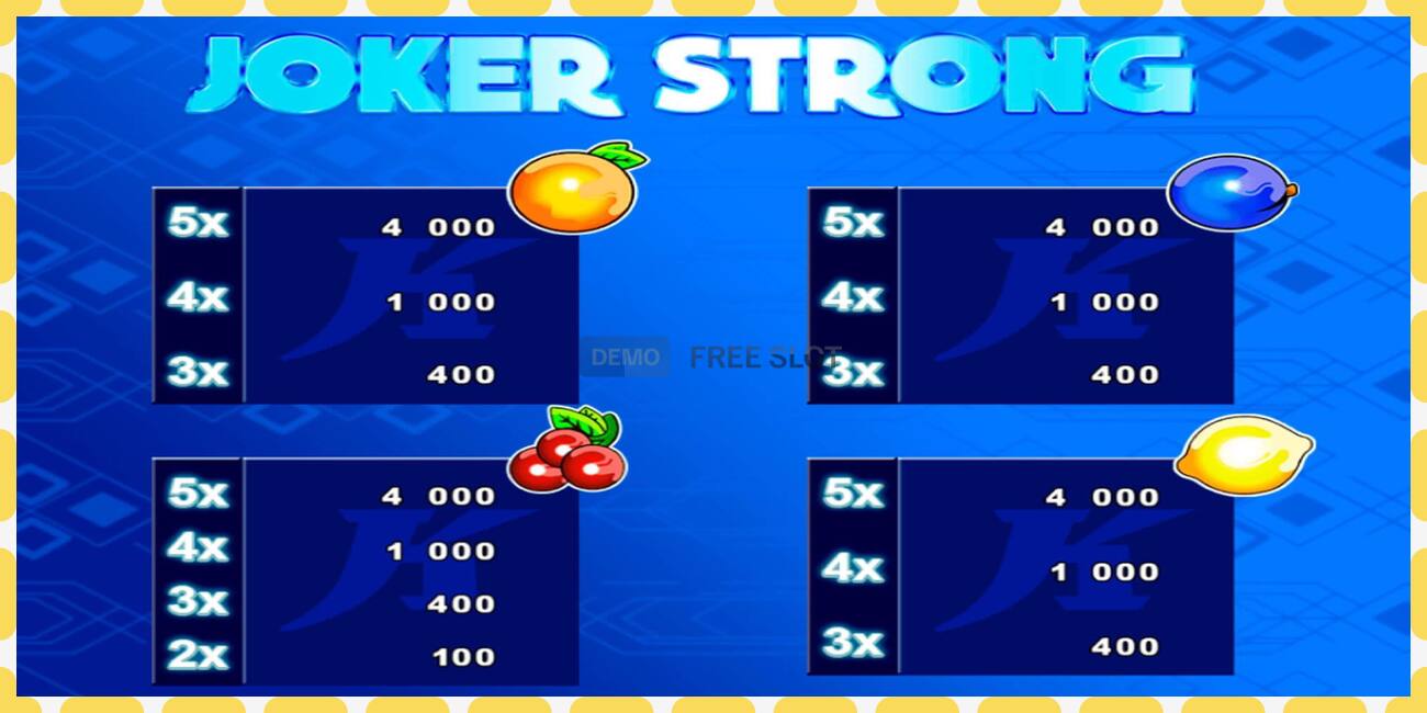 Demo slot Joker Strong free and without registration, picture - 1