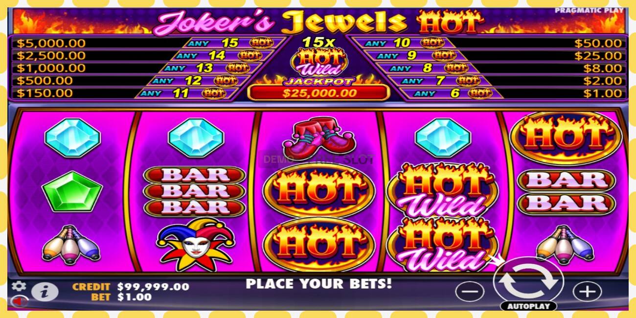 Slot demo Jokers Jewels Hot gratuit și fără înregistrare, imagine - 1