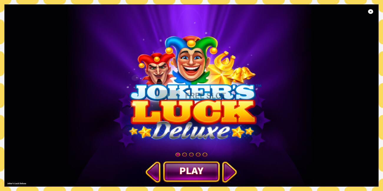 ডেমো স্লট Jokers Luck Deluxe বিনামূল্যে এবং নিবন্ধন ছাড়া, ছবি - 1