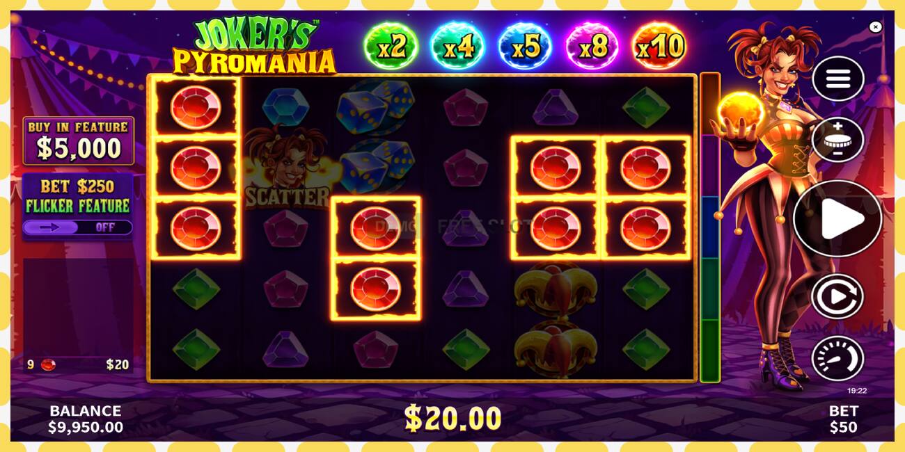 Demo slot Jokers Pyromania gratis och utan registrering, bild - 1