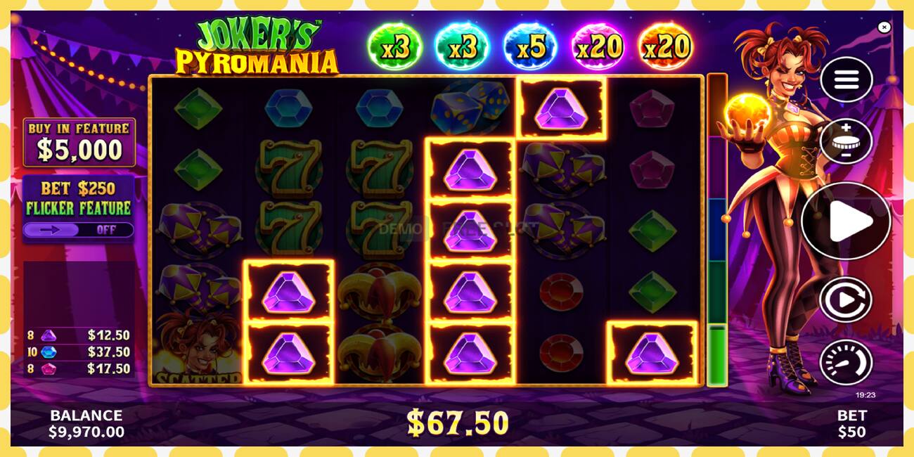 Demo slot Jokers Pyromania free and without registration, picture - 1