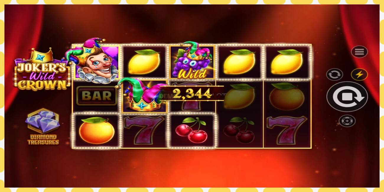 Demo slot Jokers Wild Crown Diamond Treasures free and without registration, picture - 1